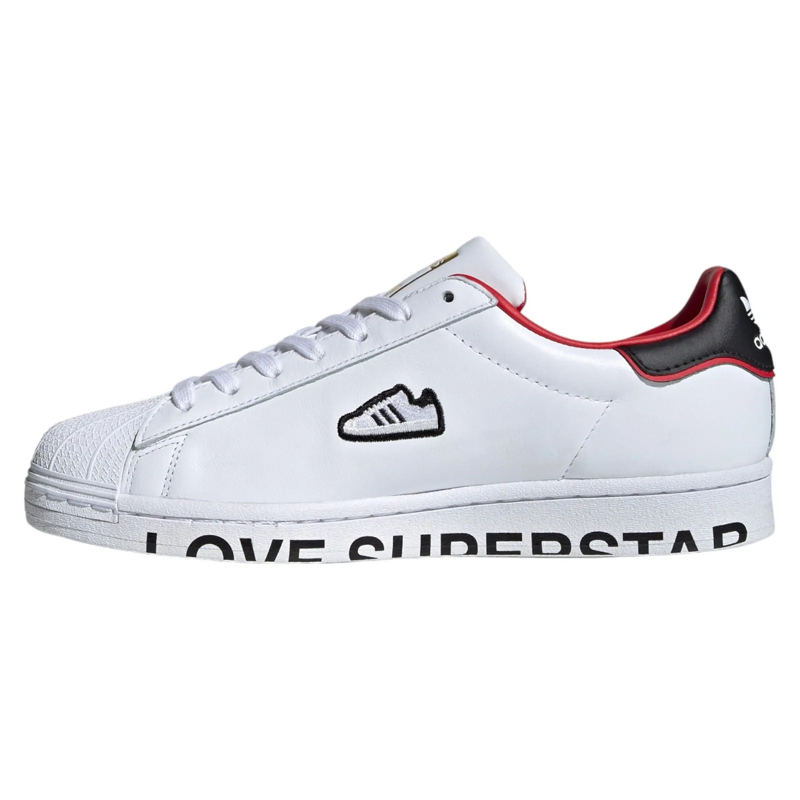 adidas Original Superstar Valentine's Day Shoe - White