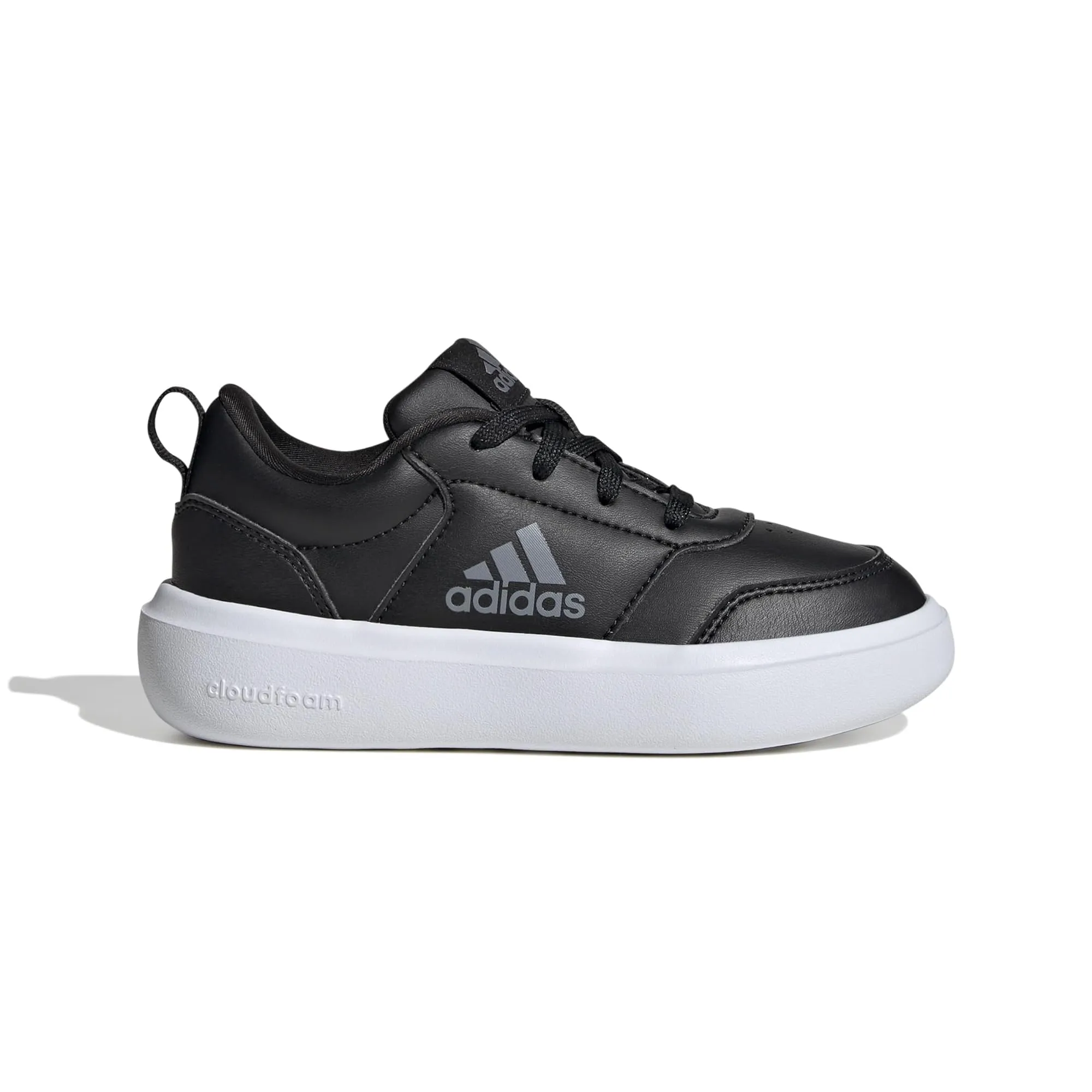 adidas Park St Sneaker, Black/Iron Metallic/White, 5 US Unisex Big Kid