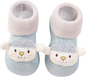 Baby Girl Shoes,Infant Toddle Footwear Winter Shoes Bottom Indoor Non Slip Warm Floor Cartoon Socks Shoes Work Shoes