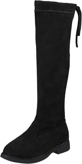 Childrens Long Boots Kids Girls Boys Breathable Insulated Cute Boots Baby Boys Zipper Slip On Cozy Snowboots