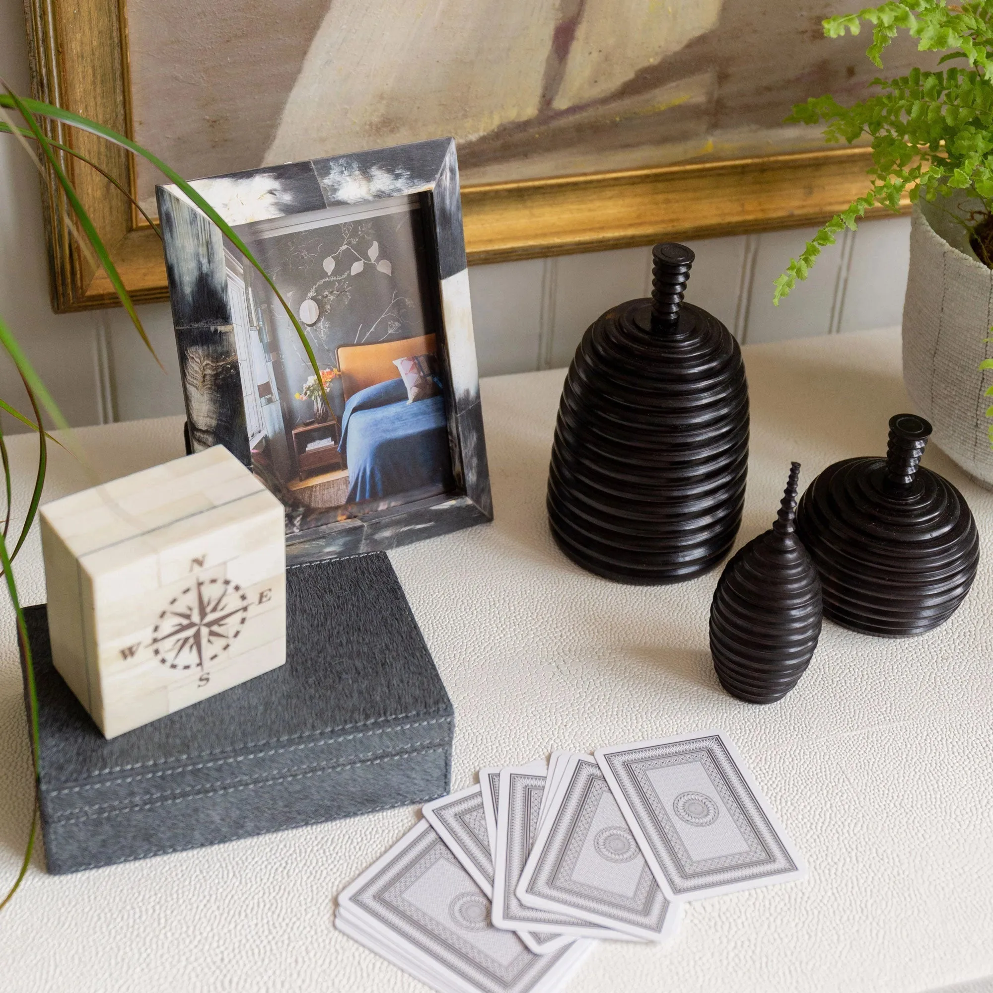 Faux Ivory Desk Accessories