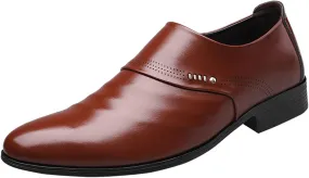 Leather Male Dress Shoes Casual Business Oxford Derby Leather Shoes Formal Business Casual Oxford Trendy Plaid Upper Tuxedo Shoes for Men