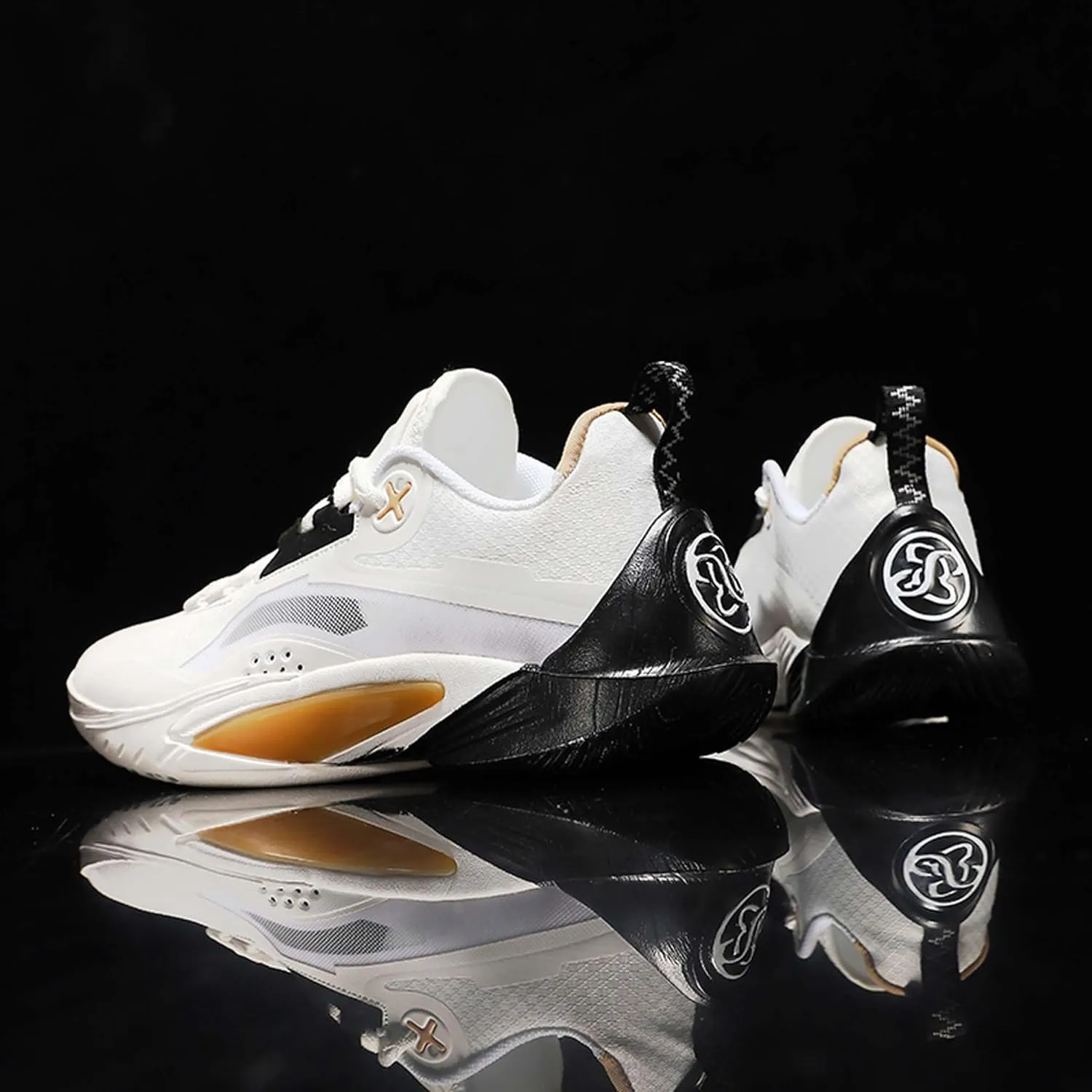 Mens and Womens Mid Top Lace Up Basketball Sneakers Non Slip and Breathable Running Shoes Rubber Sole Wear Resistant Walking Shoes Competitive Badminton Shoes Cross Training Shoes Skateboarding Shoes