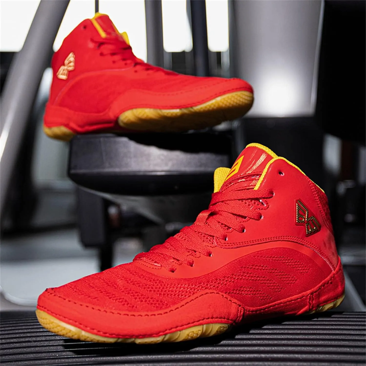 Mens Boxing Shoes Breathable Squat Sports Trainers Casual Wrestling Fitness Athletic Sneakers