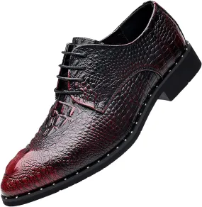 Men's Fashion Leather Lace Up Business Oxford Dress Shoes Patent Leather Pointed Toe Slip On Wedding Formal Business Derby Loafers