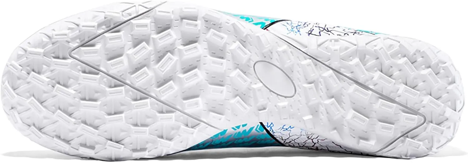Mnplciea Soccer Cleats Mens Professional High-top Soccer Shoes Breathable Football Boots Boys Anti-Slip Outdoor Indoor Turf Training Athletic Sneaker