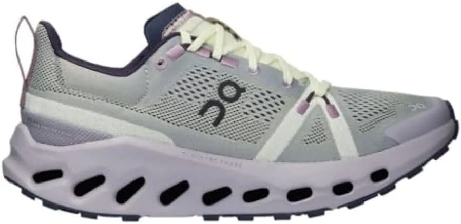 On Women's Cloudsurfer Trail Hiking Shoe, Seedling/Lilac (Seedling|Lilac, US Footwear Size System, Adult, Woman, Numeric, Medium, 7.5)