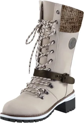 peqiut Combat Boots Womens Square Heel Lace up Booties Mid Calf Boots for Lady Low Chunky Heel Booties Round Toe Combat Shoes