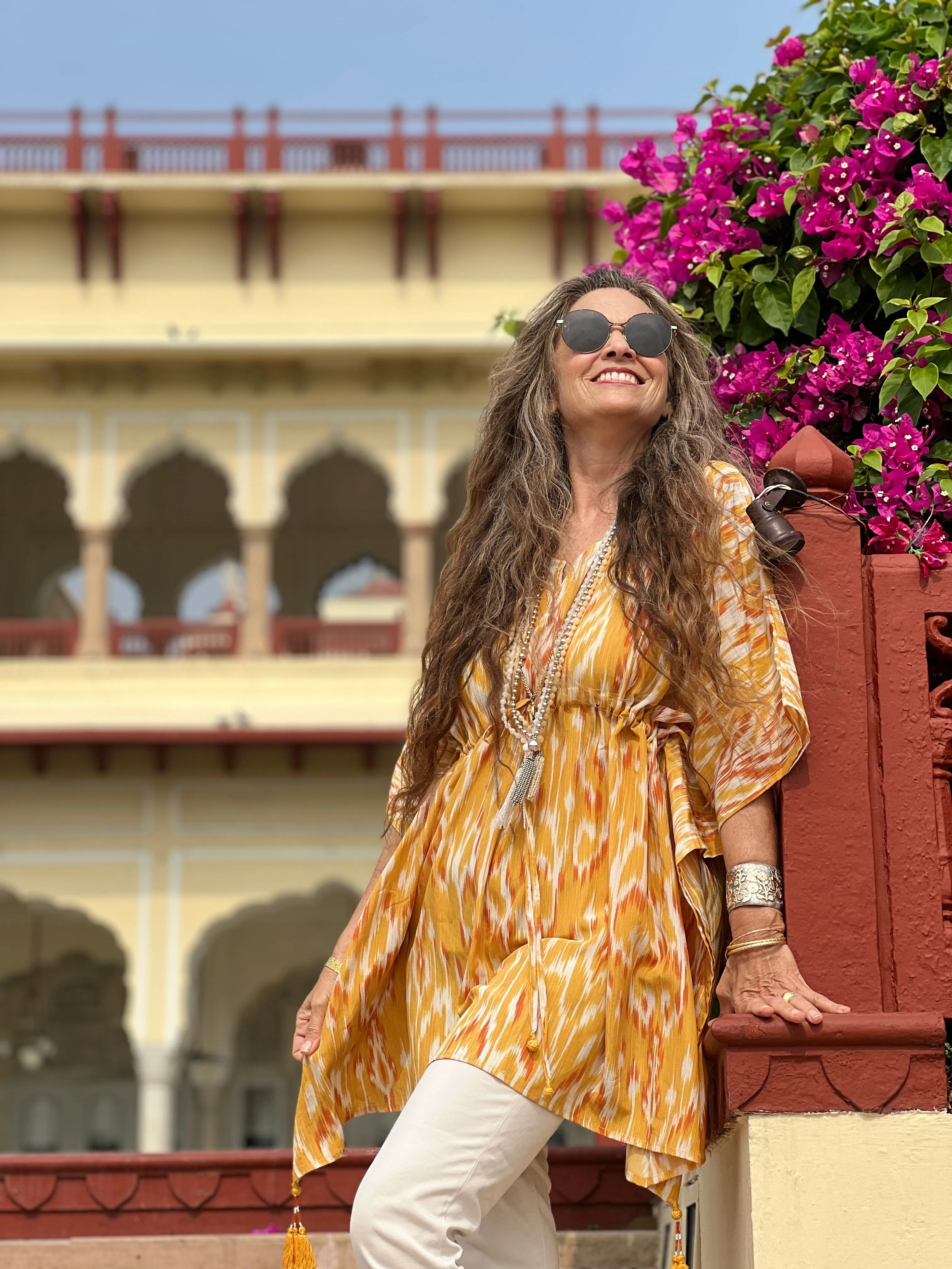 Rapunzel Italian Silk Short Kaftan