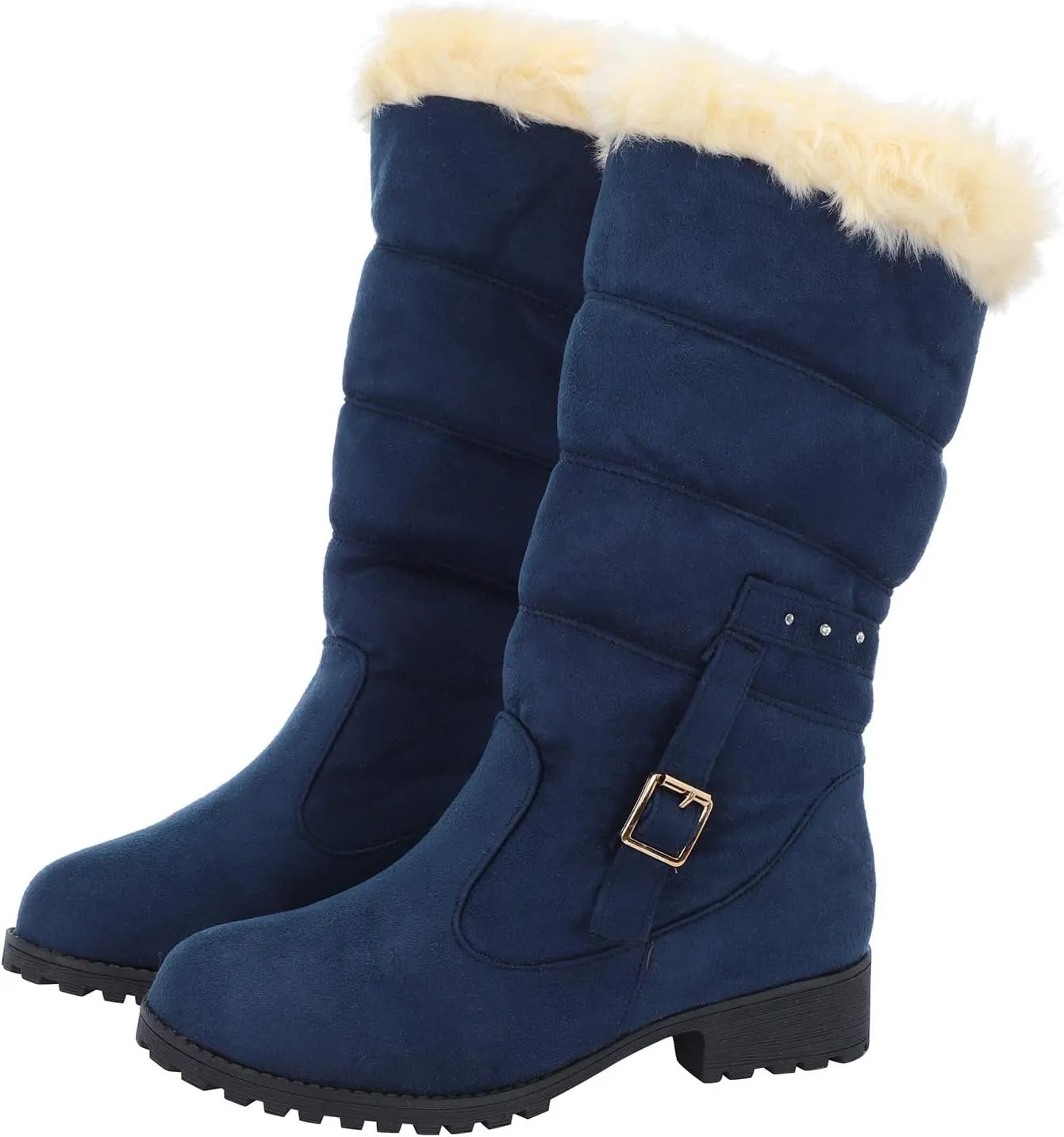 Snow Boots for Women - Waterproof Winter Work Boots with Fleece Lining