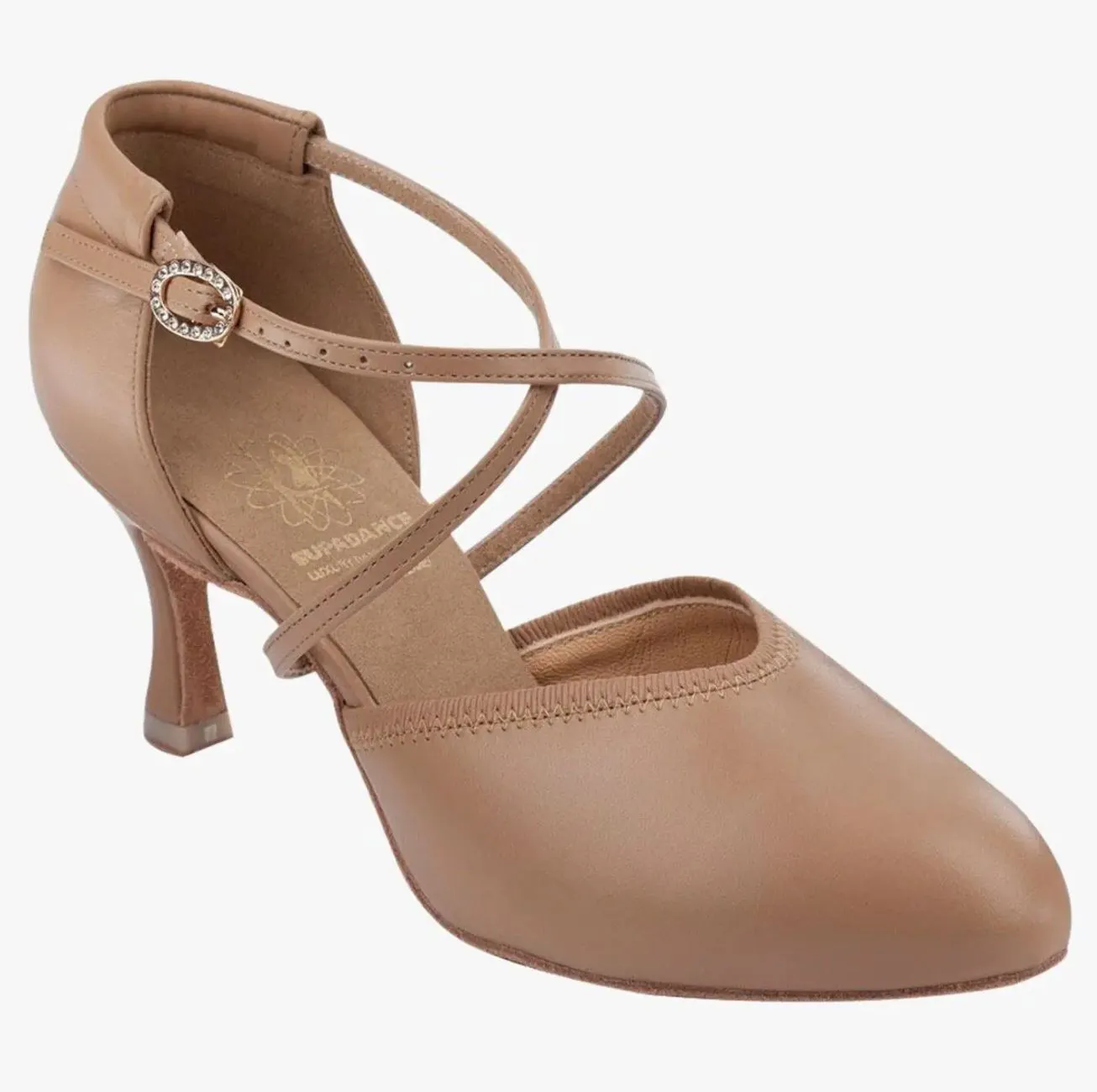 Supadance Ladies Closed Toe Ballroom Dance Shoes with Elasticated Front 1207
