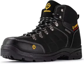 SUREWAY 6" Waterproof Work Boot for Men, Extremely Comfortable Insole, Oil/Slip Resistant, Thicker Leather, Work Boots/Shoes for Men, EH Safety Industrial & Construction Work Boots