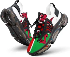 United Kingdom of England and Wales Flag Men's Running Shoes Lightweight Walking Shoe Breathable Sneaker