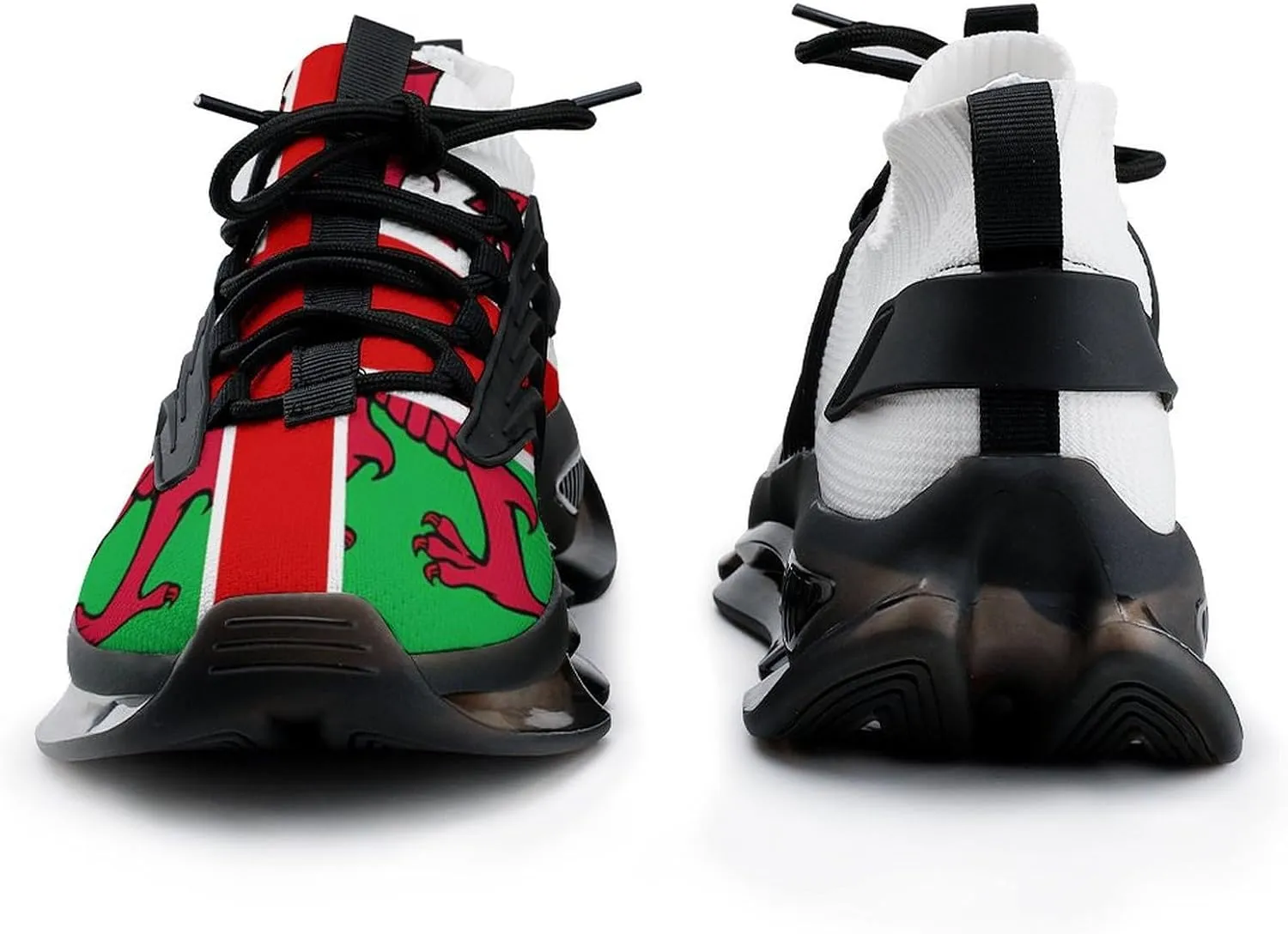 United Kingdom of England and Wales Flag Men's Running Shoes Lightweight Walking Shoe Breathable Sneaker