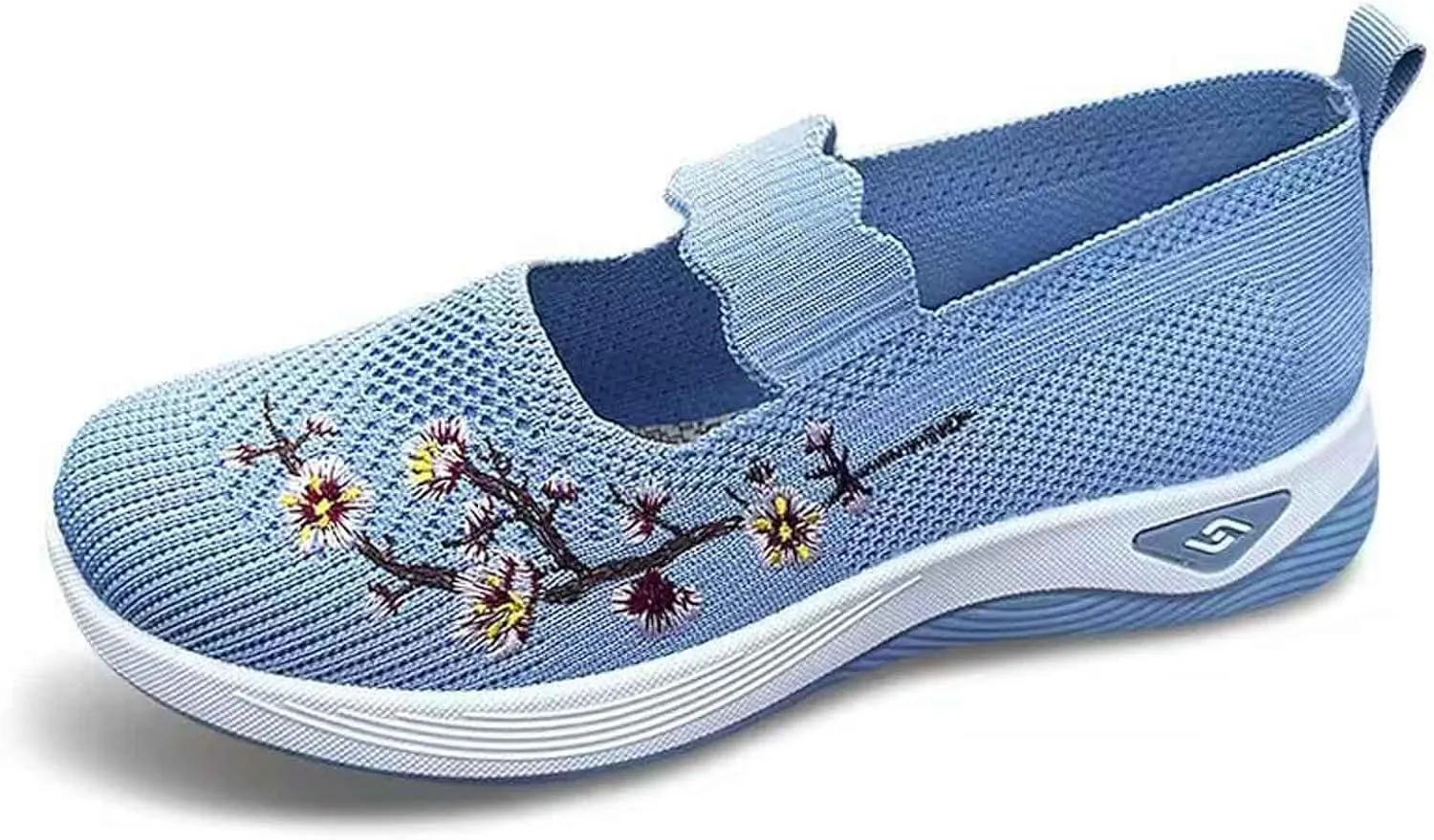 Women's Knitted Mesh Flat Loafers Slip-On Breathable Comfortable Low Top Sport Shoes Fashion Casual Basketball Shoes