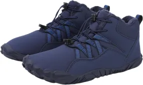 ZWRXW Winter Barefoot Shoes Women Men Hike Shoes Footwear Slip On Warm Zero Drop Snow Boot Minimalist Waterproof Shoe Wide Toe Barefoot Hiking Shoe Wide Toe Box Ankle Boots